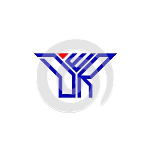 DWR letter logo creative design with vector graphic, DWR