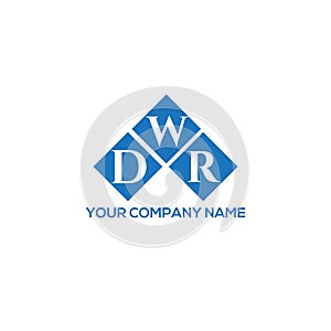 DWR letter logo design on white background.  DWR creative initials letter logo concept.  DWR letter design