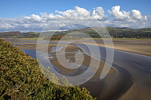 Dwyryd Estuary Viewed from Portmeirion in North Wales, UK