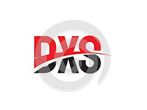 DXS Letter Initial Logo Design Vector Illustration