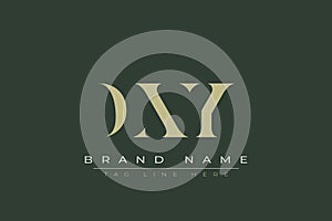 DXY abstract letter logo design