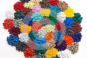 Dyed plastic polymer resin