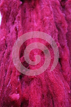 Dyed sheep wool