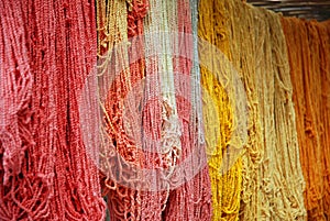 Dyed wool