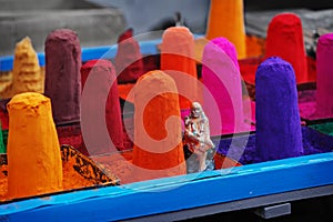 Dyes in the Eastern market. India