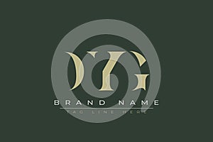 DYG abstract letter logo design