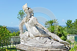 Dying achilles in achilleion corfu