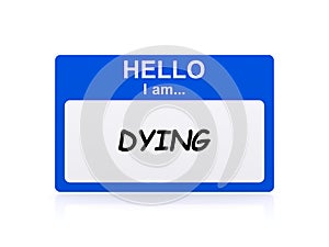 Dying card