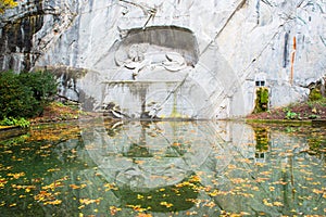 Dying lion monument in Lucerne