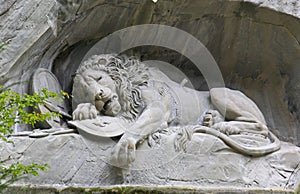 The dying lion monument in Luzern