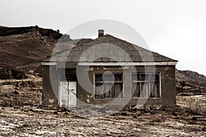 Dying mountain villages in winter