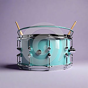 Dynamic 3D Rendered Illustration of a Beats Drum on Solid Background