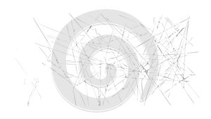 Dynamic Abstract Background with Chaotic Thin Lines, vector design Generative AI