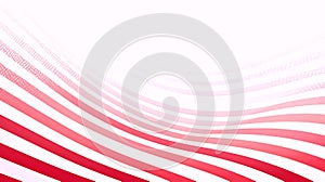 Abstract Red and White Wave Background