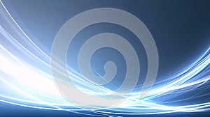 Abstract Blue Light Streaks Background