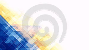 Abstract Geometric Gradient Background with Blue and Yellow Tones