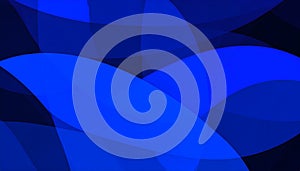 Abstract Blue and Dark Blue Fluid Design