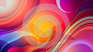 Colorful Abstract Swirls Baground Design photo