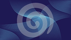 Dynamic abstract blue waves background