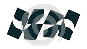 Dynamic Abstract Checkered Flag Pattern, vector design Generative AI