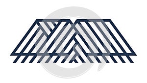 Dynamic Abstract Chevron Pattern, Modern Geometric Design, vector design Generative AI