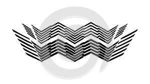 Dynamic Abstract Chevron Pattern, Modern Graphic Texture Vector, vector design Generative AI