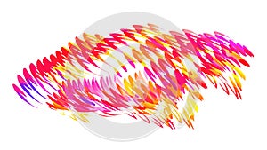 Dynamic Abstract Colorful Lines, Energetic Graphic Background, vector design Generative AI