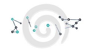 Dynamic Abstract Connectivity Lines Data Network Vector, vector design Generative AI