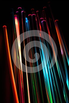 Bright Glowstick Abstract Design