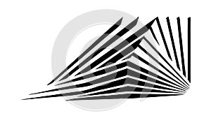 Dynamic Abstract Diagonal Stripes Speed Effect, vector design Generative AI