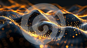 Dynamic Abstract Digital Waves Generative AI