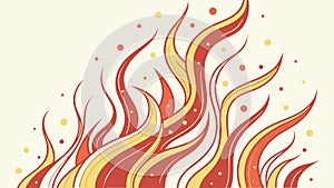 Dynamic Abstract Fire Flames, Energy and Intensity Vector Background Element, vector design Generative AI