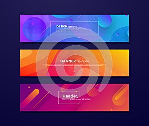 Dynamic abstract fluid backgrounds with different concepts and colors for your design elements such as web banners, posters,