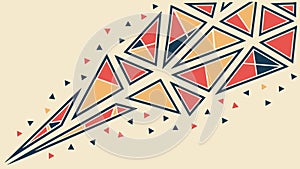 Dynamic Abstract Geometric Background, Modern Art Pattern, vector design Generative AI