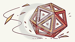 Dynamic Abstract Geometric Explosion Vector, Modern Design Element, vector design Generative AI