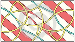 Dynamic Abstract Geometric Intersecting Lines Pattern, vector design Generative AI