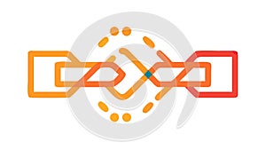 Dynamic Abstract Geometric Pattern, Interlocking Lines Modern Design, vector design Generative AI