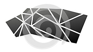 Dynamic abstract geometric pattern for modern design elements, vector design Generative AI