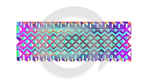 Dynamic Abstract Geometric Pattern in Pink and Blue Tones, vector design Generative AI