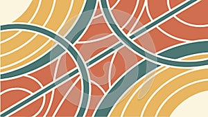 Dynamic abstract geometric pattern, versatile for modern and digital design projects, vector design Generative AI