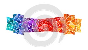 Dynamic Abstract Geometric Polygon Banner Design, vector design Generative AI