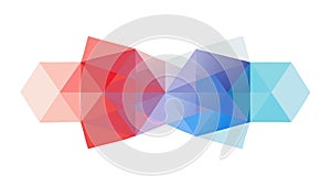 Dynamic Abstract Geometric Polygonal Background, vector design Generative AI