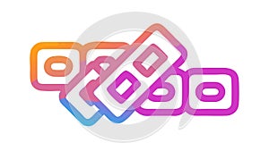 Dynamic Abstract Geometric Shapes Forming Complex Structure, vector design Generative AI