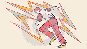 Dynamic Abstract Geometric Star Burst Pattern, vector design Generative AI