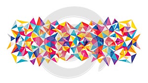 Dynamic Abstract Geometric Starburst, Vibrant and Colorful, vector design Generative AI