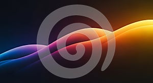 Dynamic Abstract Gradient Waves Background with Vibrant Light and Shadow Effects for Modern Design Projects and Presentations