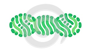 Dynamic Abstract Green Lines Pattern Design, vector design Generative AI