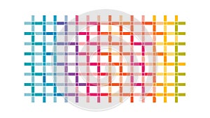 Dynamic Abstract Grid Pattern with Overlapping Intersecting Lines, vector design Generative AI