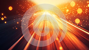 Dynamic Abstract Light Rays Background