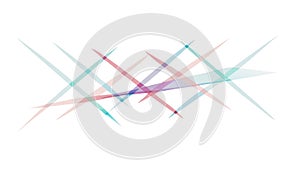 Dynamic Abstract Lines: Sharp Intersecting Geometric Design, vector design Generative AI